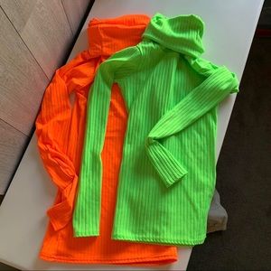 Orange Turtleneck